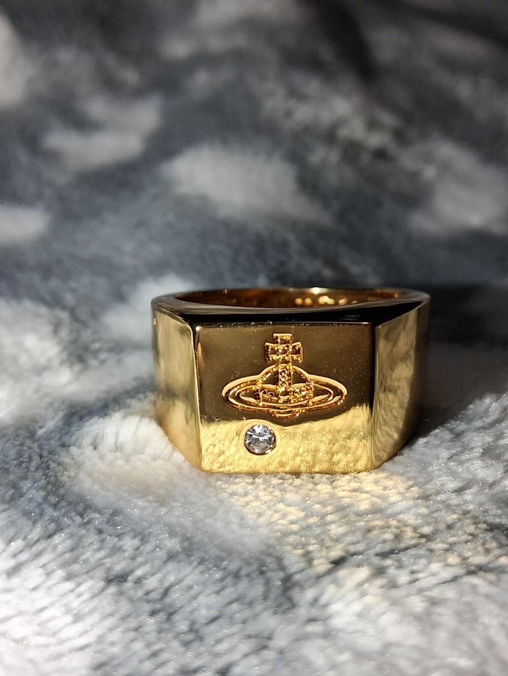 Gold Planet Fashion Jewelry Ring Size 7